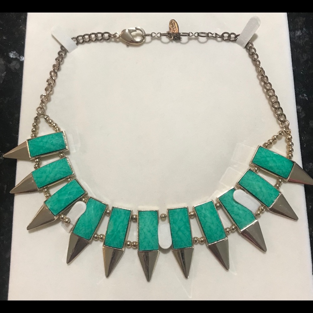 Amrita Singh Green Turquoise Statement Necklace
